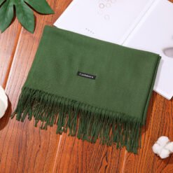 New Designer Brand Women Scarf Shawls Lady Wraps Foulard Neck Scarves - Grass green