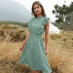 WoMeN SuMMer CHiffoN LoNG Dress Maxi Dresses - Light Green, L