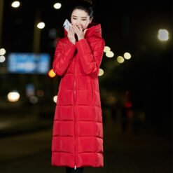 Women's Down And Cotton-padded Jackets From Dongdaemun - Red, 5XL