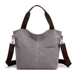Fashion Handbags Tote Handbags Canvas Bags Big - Grey