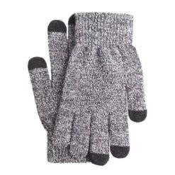 Men's Knitted Gloves Women's Touchscreen Gloves - Black And White, Average Size