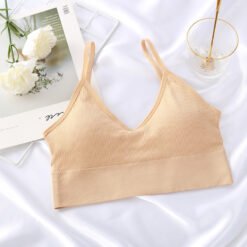 Seamless Underwear Female Crop Tops - Skin tone
