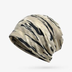Alternative view of Unisex Camouflage Beanies Hats For Men and Women Flexible Turban Hats Ring Scarf Hip Hop Skullies Beanies Hedging Cap