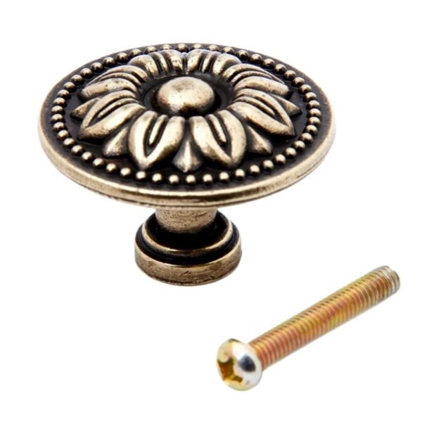 1Pc Single Hole Retro Drawer Pulls Knob Antique Bronze Furniture Knobs and Handles Kitchen Cabinets Cupboard Door Handle 32/36mm