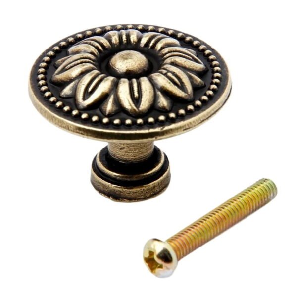 1Pc Single Hole Retro Drawer Pulls Knob Antique Bronze Furniture Knobs and Handles Kitchen Cabinets Cupboard Door Handle 32/36mm