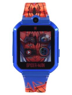 Alternative view of Marvel Spider-Man iTime Unisex Child Smart Watch with Silicone Strap and Metallic Blue Case 42mm