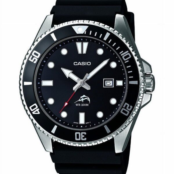 Casio Men's Black Dive-Style Sport Watch MDV106-1AV