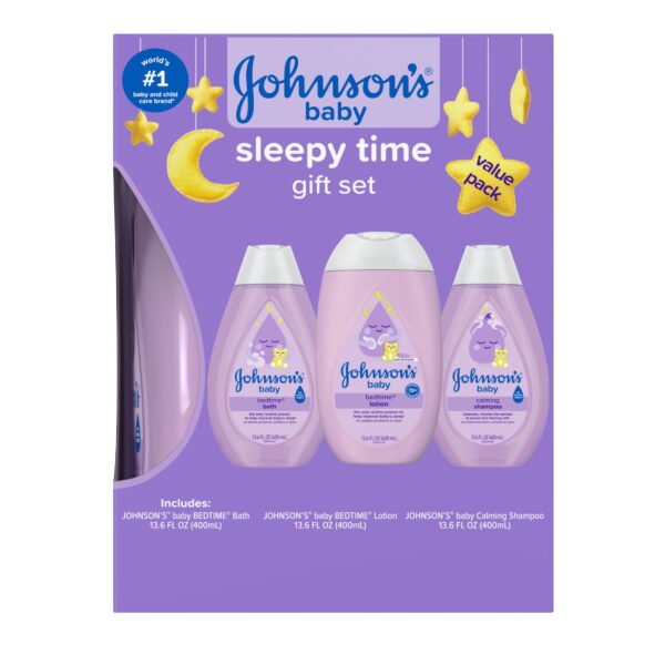 Johnson's Baby Sleepy Time Relaxing Bedtime Gift Set, 3 Items