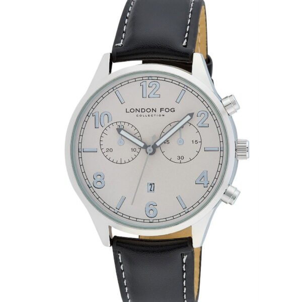 London Fog Black Multi Funtion Strap 42mm Watch