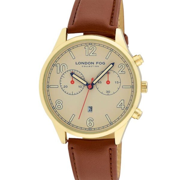 London Fog Brown Multi Funtion Strap 42mm Watch