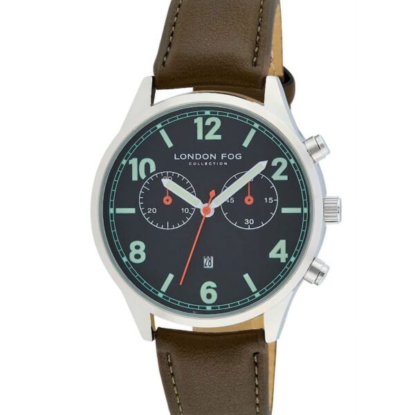 London Fog Khaki Multi Funtion Strap 42mm Watch