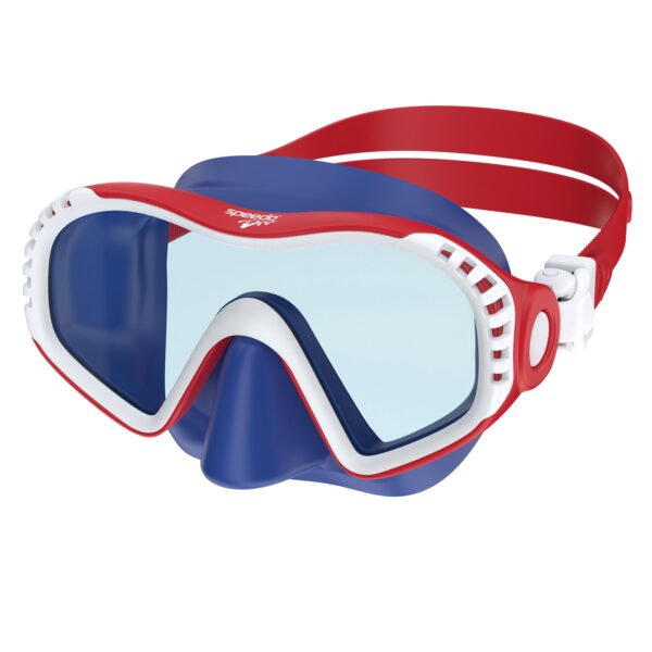 Speedo Junior Voyager Swim Mask, Soft Fit with Anti‑Fog and UV Protection, Ages 6–12