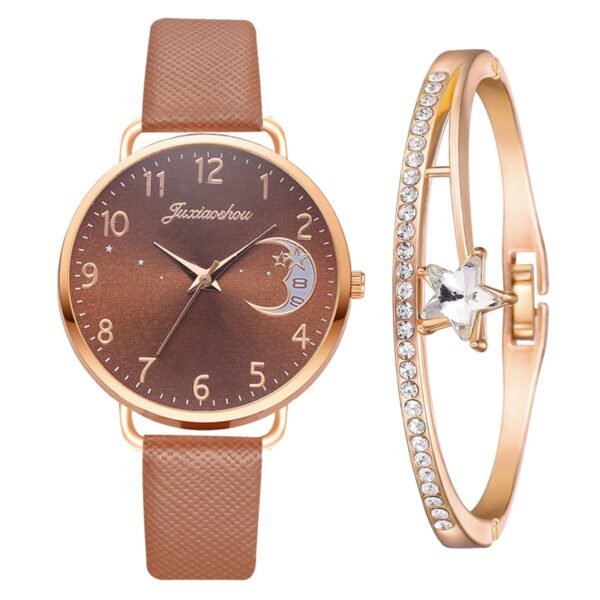 YATLTE Leather Women Watches, Ladies Dress Analog Quartz Date Classic Luminous Leather Strap Waterproof Female Wrist Watch