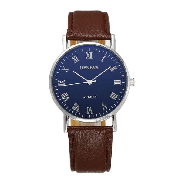 Ausyst Men's Watch Fashion Luxury Faux Leather Mens Quartz Analog Watches Gift for Men 50% off Clear!