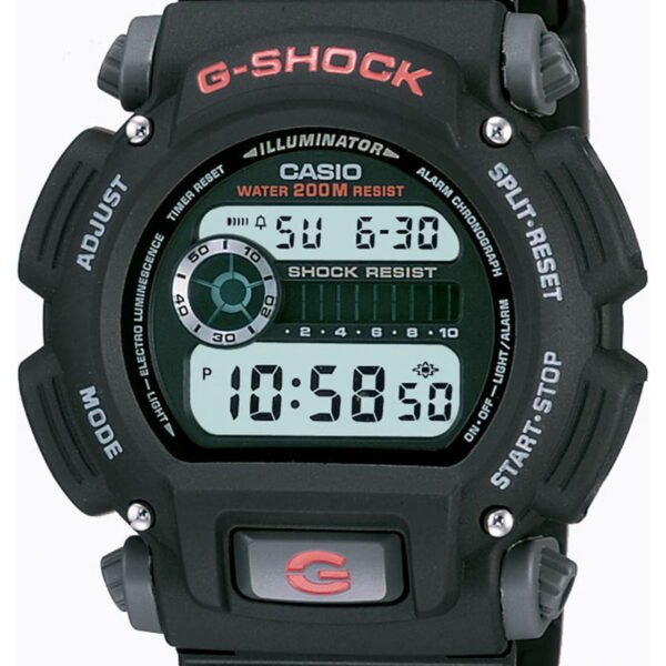 Casio G-Shock Tough Digital Resin Sports Wristwatch Black DW9052-1V