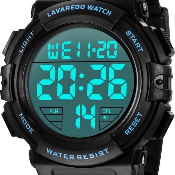 Watches for Man Digital Watches Waterproof Sport Watch with LED Backlight, Running Sports Digital Watch Gifts for Man Father's Day Gift