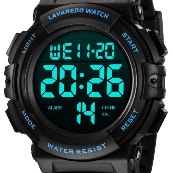 Watches for Man Digital Watches Waterproof Sport Watch with LED Backlight, Running Sports Digital Watch Gifts for Man Father's Day Gift