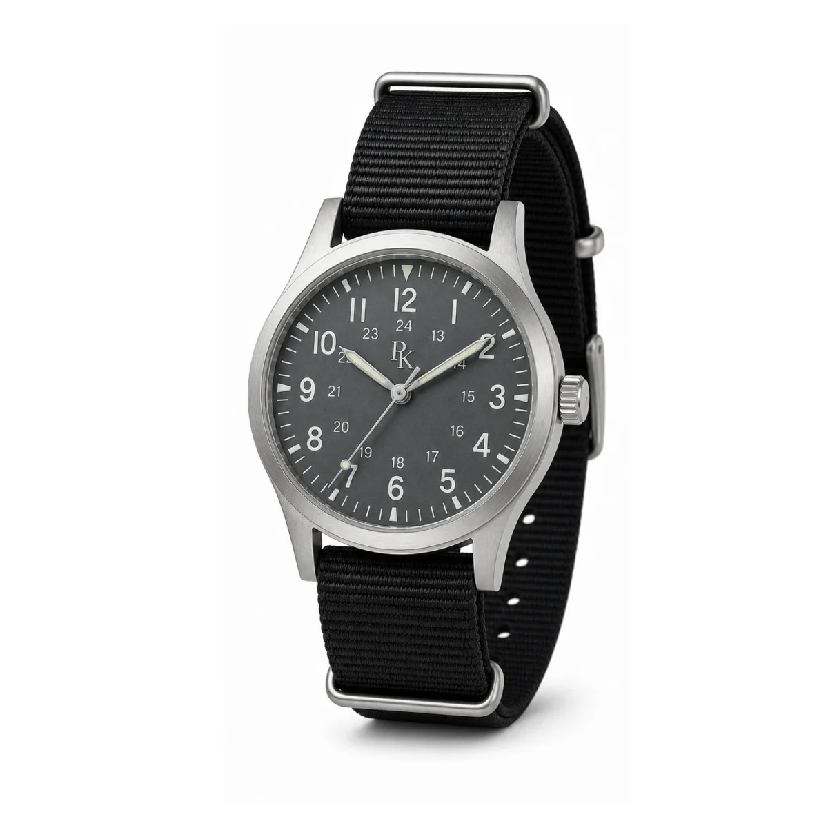 rk-nmd-40-slt-nyl-angle ModSession Nomad 40mm Slate Nylon Field Watch - Image 3