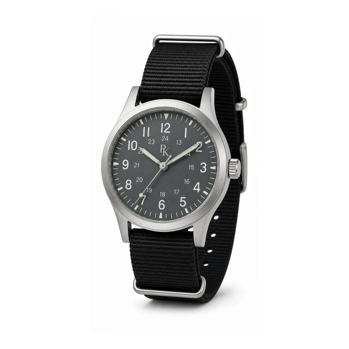 rk-nmd-40-slt-nyl-macro-dial ModSession Nomad 40mm Slate Nylon Field Watch - Image 6