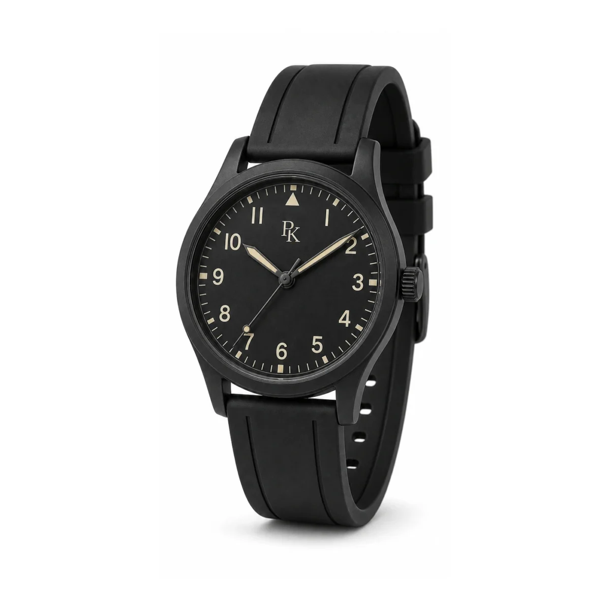 rk-nmd-42-blk-rbr-front ModSession Nomad 42mm Black Rubber Field Watch - Image 2