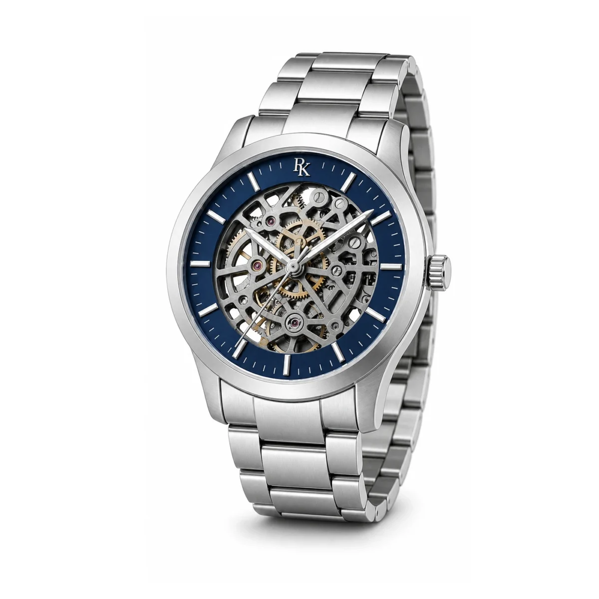 rk-vlt-42-blu-skl-angle ModSession Vault 42mm Blue Skeleton Watch - Image 3