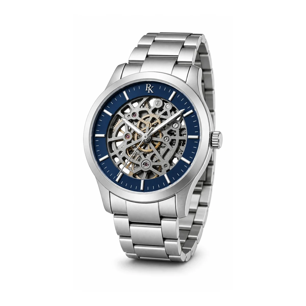 rk-vlt-42-blu-skl-front ModSession Vault 42mm Blue Skeleton Watch - Image 2
