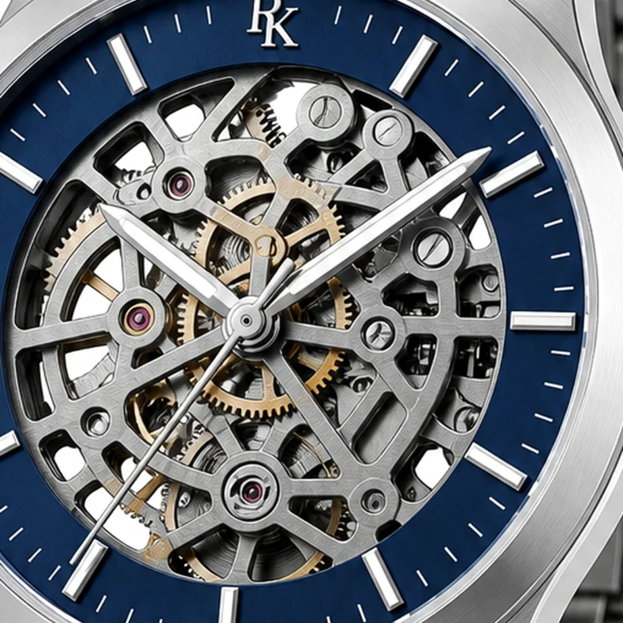 rk-vlt-42-blu-skl-macro-dial ModSession Vault 42mm Blue Skeleton Watch - Image 6