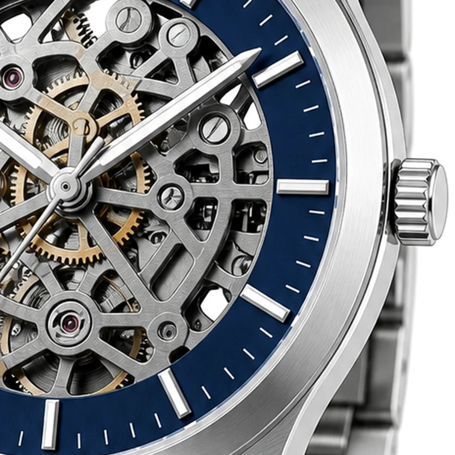 rk-vlt-42-blu-skl-side-detail ModSession Vault 42mm Blue Skeleton Watch - Image 4
