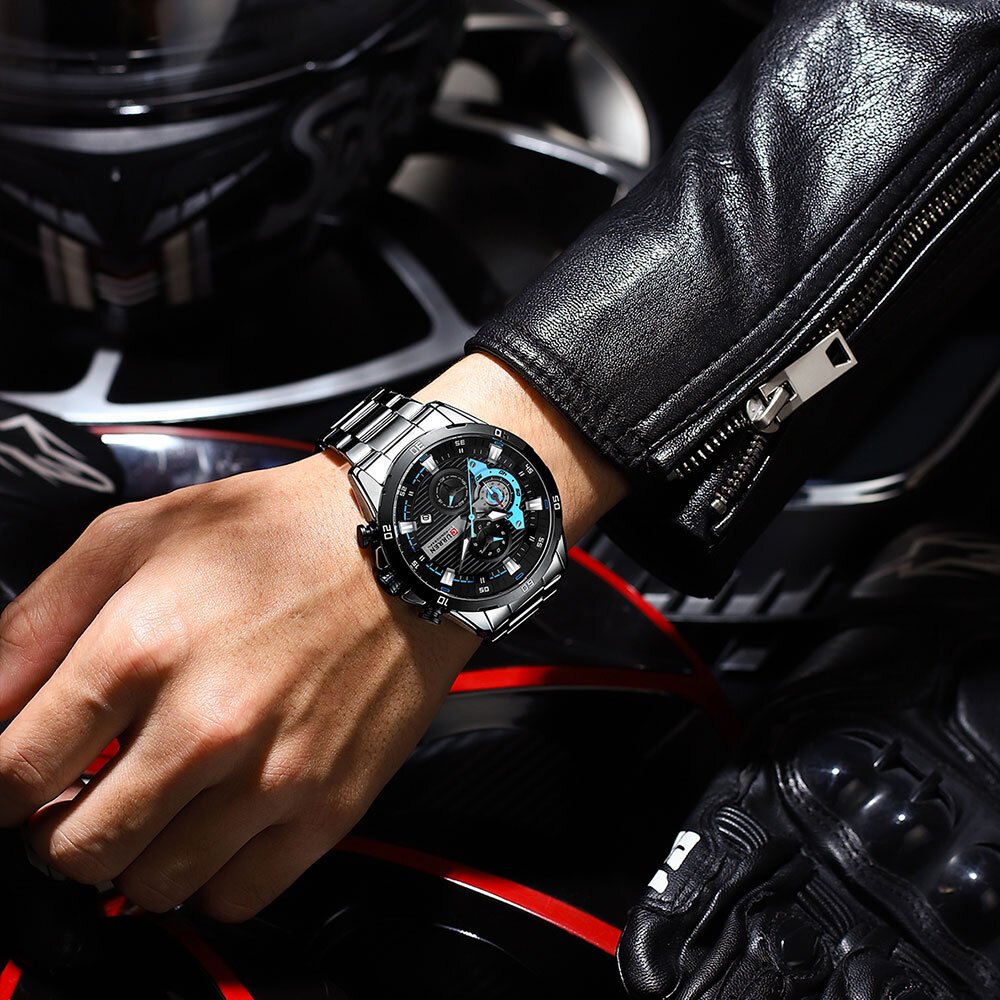 curren stainless steel watches for mens creative fashion luminous dial with chronograph clock male casual wristwatches curren stainless steel watches for mens creative fashion luminous dial with chronograph clock male casual wristwatches