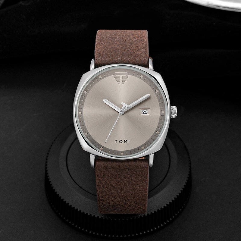 tomi men's watch minimalist fashion sports watch calendar leather casual quartz watch tomi men's watch minimalist fashion sports watch calendar leather casual quartz watch