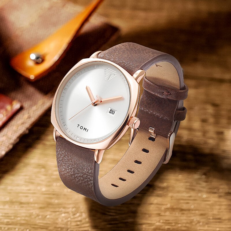 tomi men's watch minimalist fashion sports watch calendar leather casual quartz watch tomi men's watch minimalist fashion sports watch calendar leather casual quartz watch