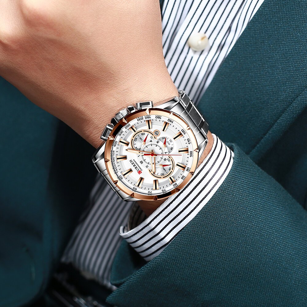 curren 8363 casual sport chronograph men's watches stainless steel band wristwatch big dial quartz clock with luminous pointers curren 8363 casual sport chronograph men's watches stainless steel band wristwatch big dial quartz clock with luminous pointers