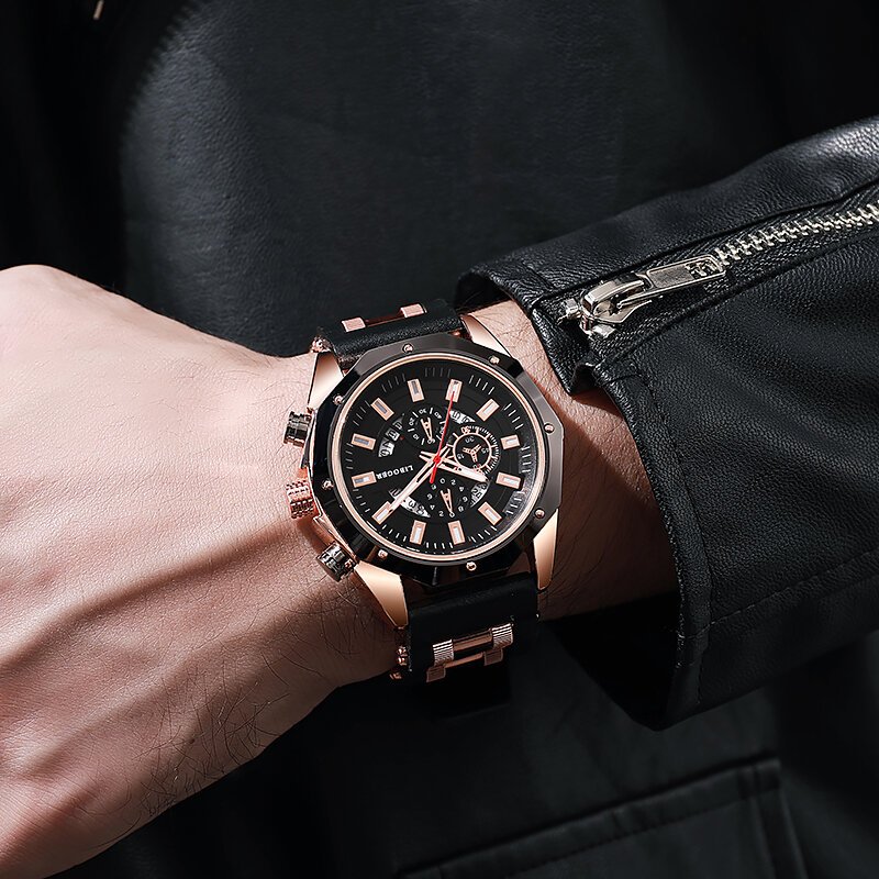 fashion business men watch top brand high quality auto date big dial silicone strap sports quartz watches for him gifts fashion business men watch top brand high quality auto date big dial silicone strap sports quartz watches for him gifts