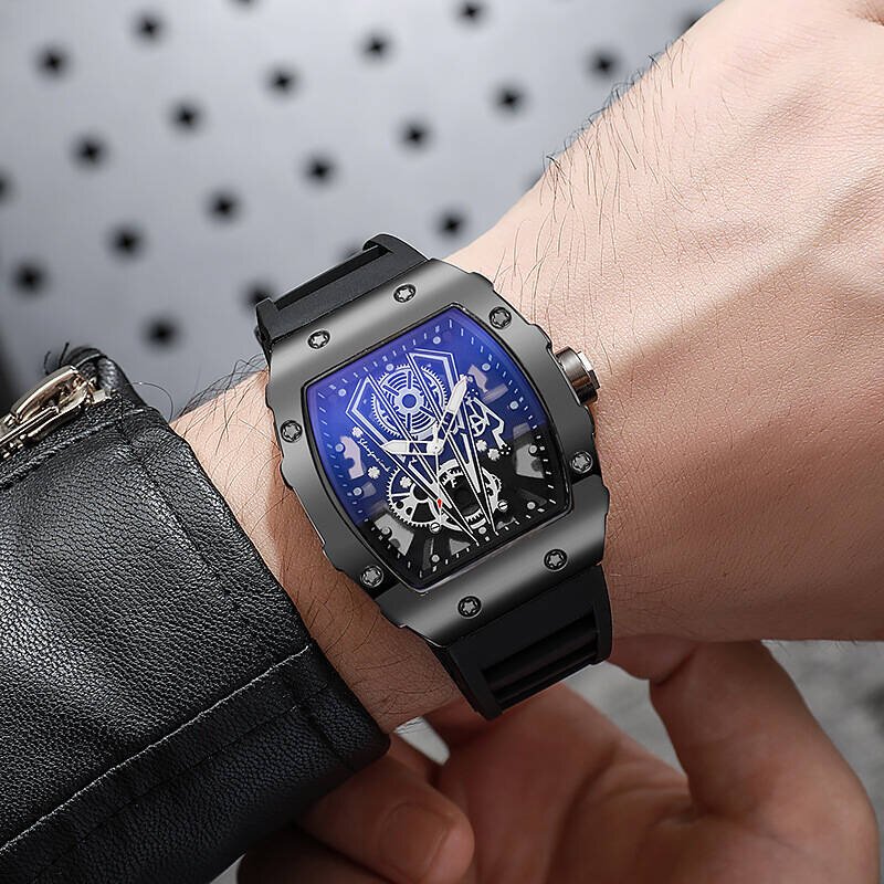 1/2pcs fashion men watches luxury large dial quartz watch casual silicone band men's sports watches reloj hombre(without box) 1/2pcs fashion men watches luxury large dial quartz watch casual silicone band men's sports watches reloj hombre(without box)