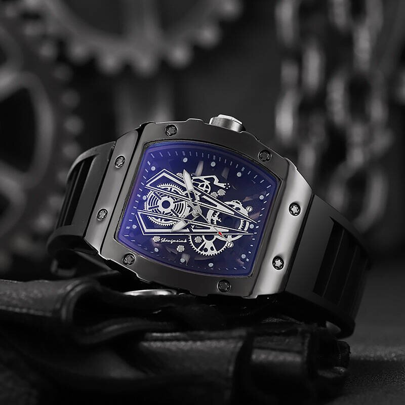 1/2pcs fashion men watches luxury large dial quartz watch casual silicone band men's sports watches reloj hombre(without box) 1/2pcs fashion men watches luxury large dial quartz watch casual silicone band men's sports watches reloj hombre(without box)