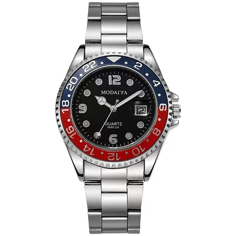 fashion men's watches date high end luxury casual sport clock classic business quartz male stainless steel wristwatches