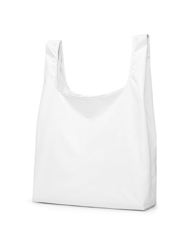 Foldaway Shopping Tote - White
