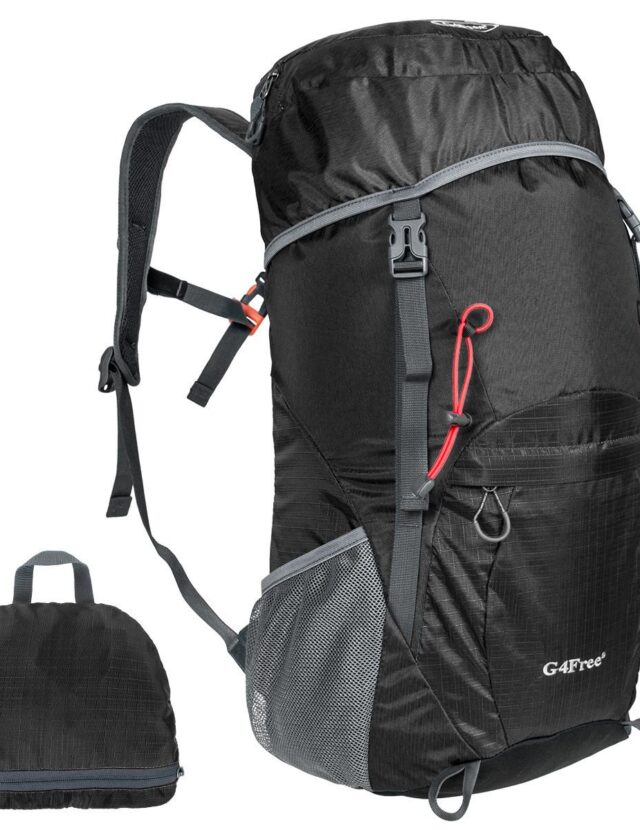 G4Free 40L Packable Travel Daypack - Black