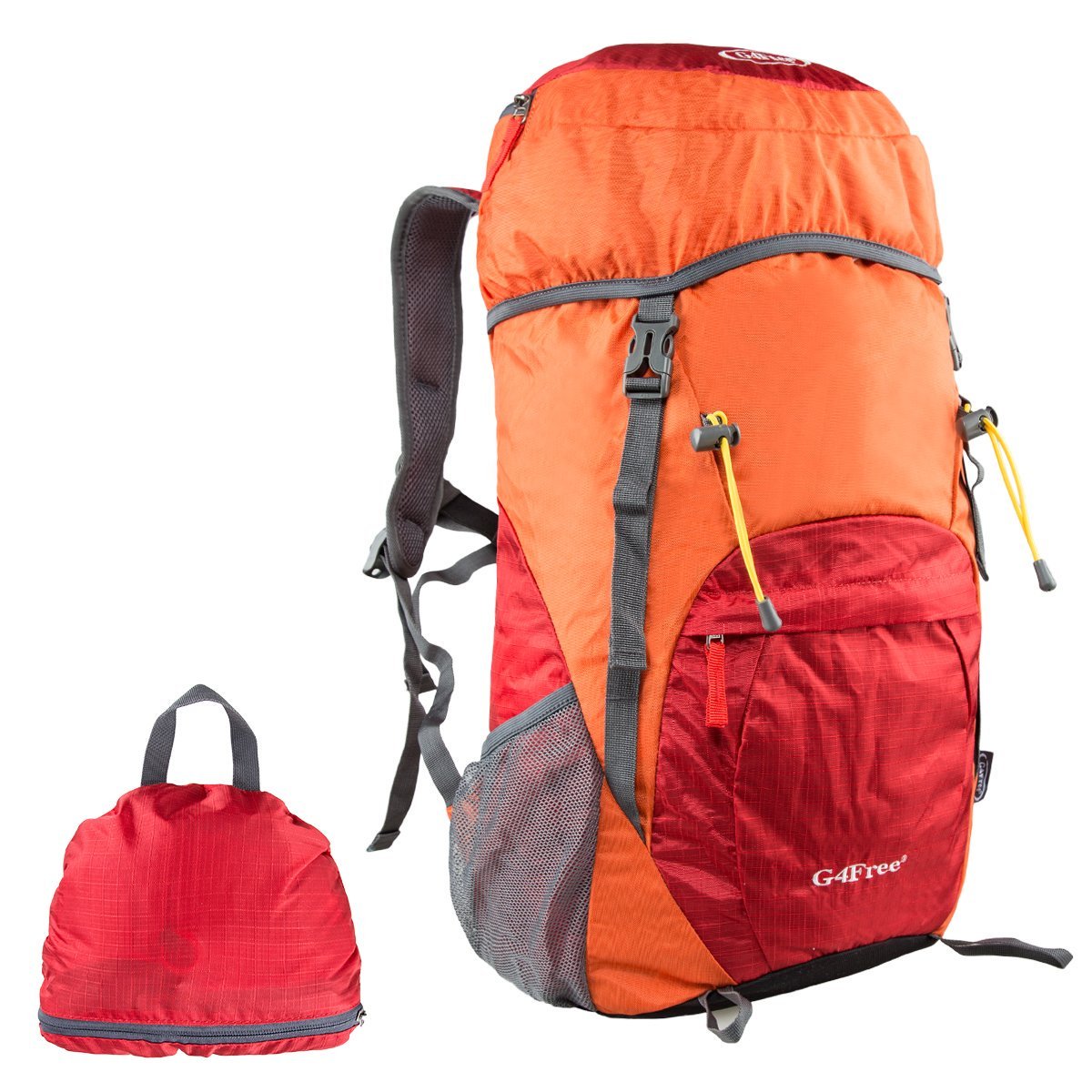 G4Free 40L Packable Travel Daypack - Red