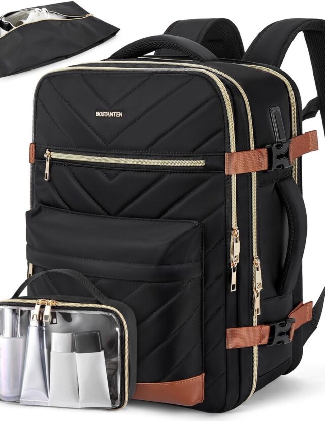 Gzhjmy 35L Convertible Duffel Backpack - Brown
