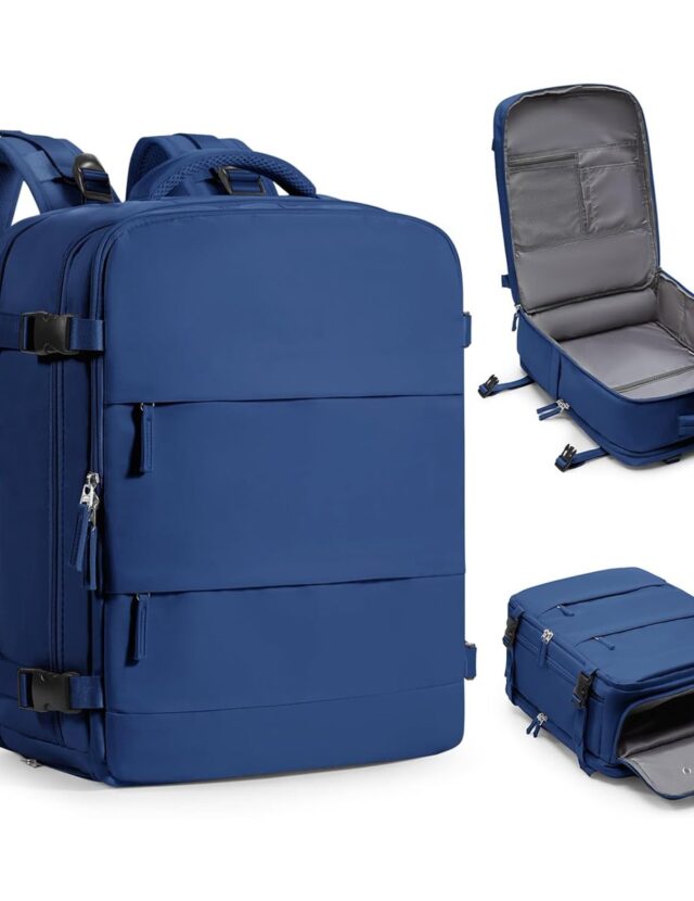 Gzhjmy Carry-On Travel Backpack - Blue