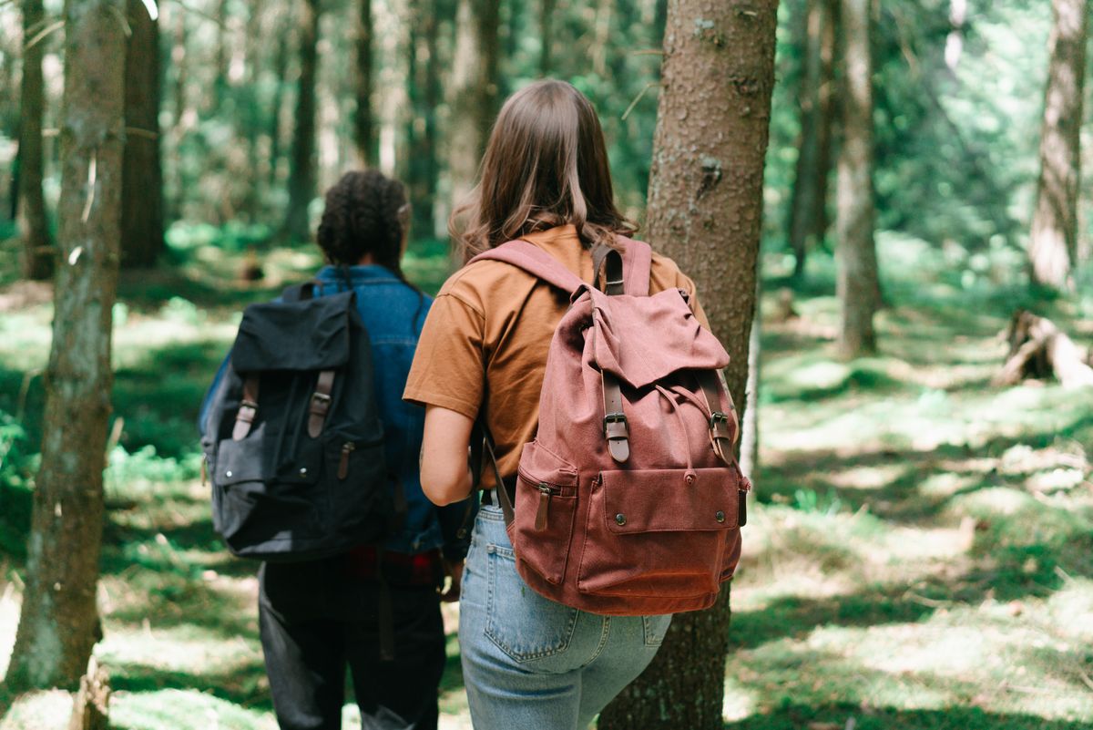 ModSession travel backpack in use