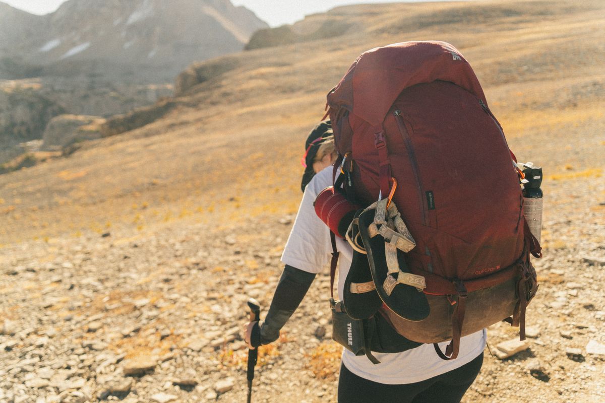 ModSession travel backpack in use