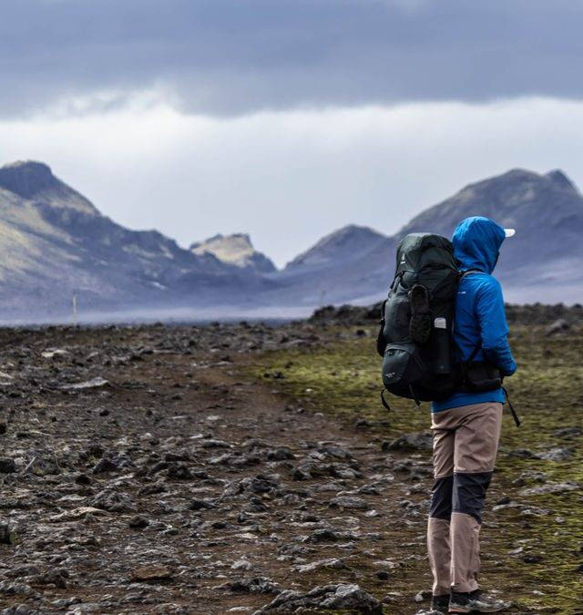 ModSession travel backpack in use