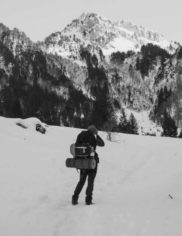 ModSession travel backpack in use