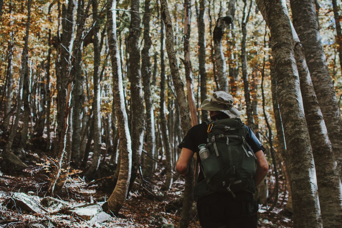 ModSession travel backpack in use