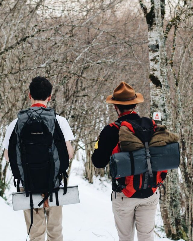 ModSession travel backpack in use
