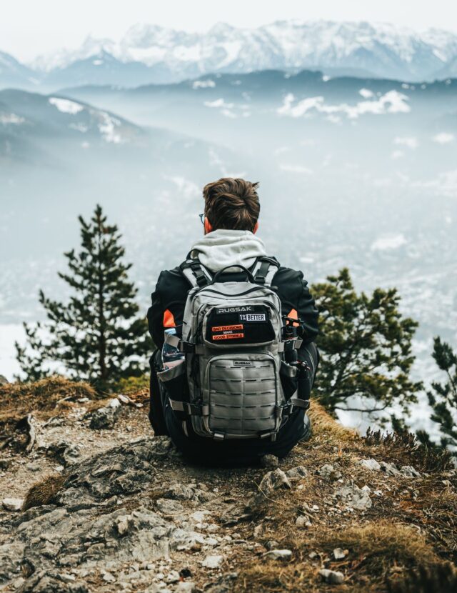 ModSession travel backpack in use