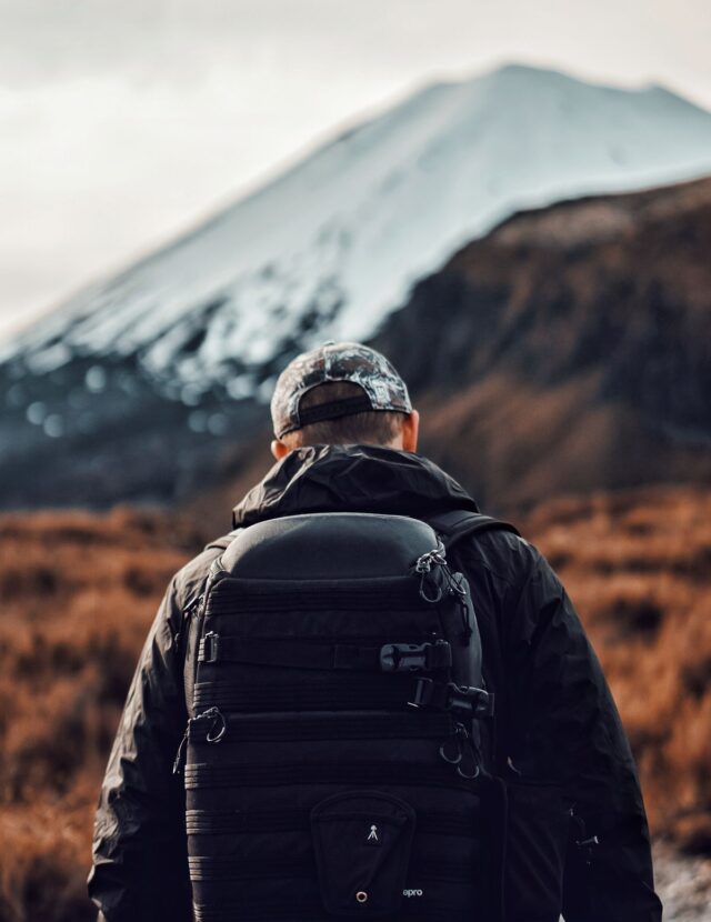 ModSession travel backpack in use
