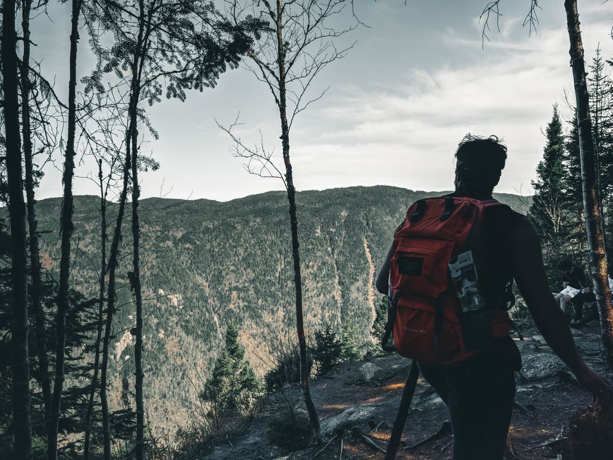 ModSession travel backpack in use